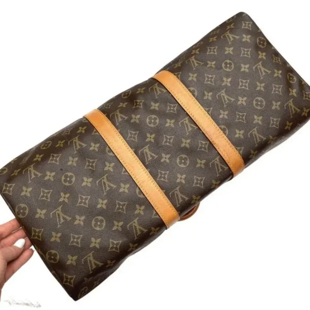 LOUIS VUITTON Bandouliere VINTAGE MONOGRAM KEEPALL 50 TRAVEL DUFFLE BAG